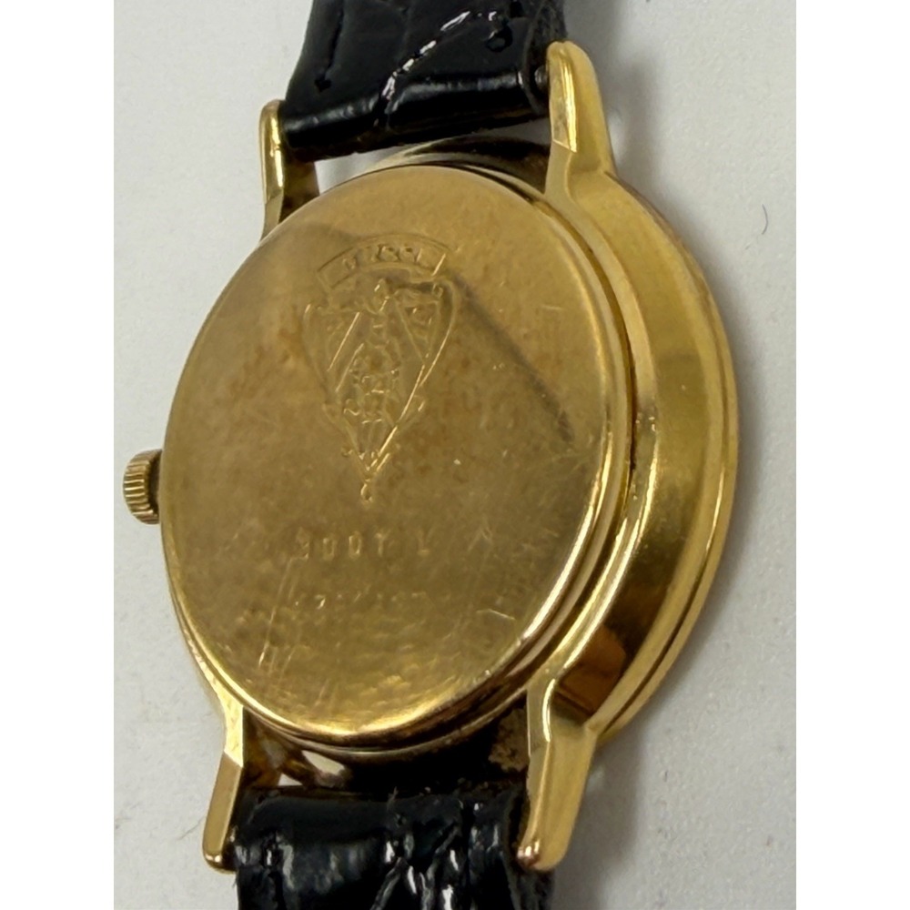 Gucci 3001L New Battery Ladies Watch Striped Dial 25MM 6.75" Swiss Gold Plated - Picture 13 of 15